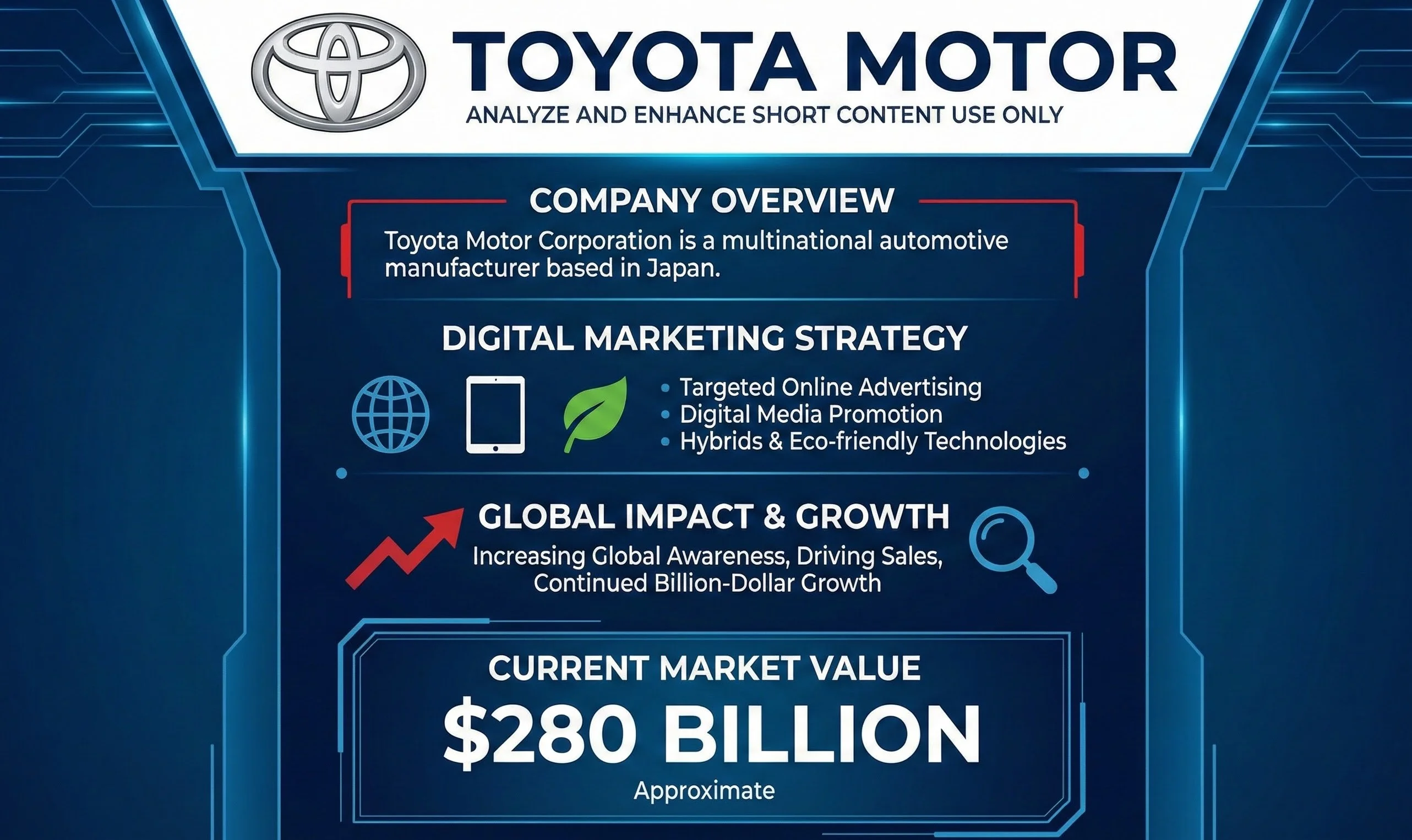 Toyota Motor multinational automotive manufacturer Japan