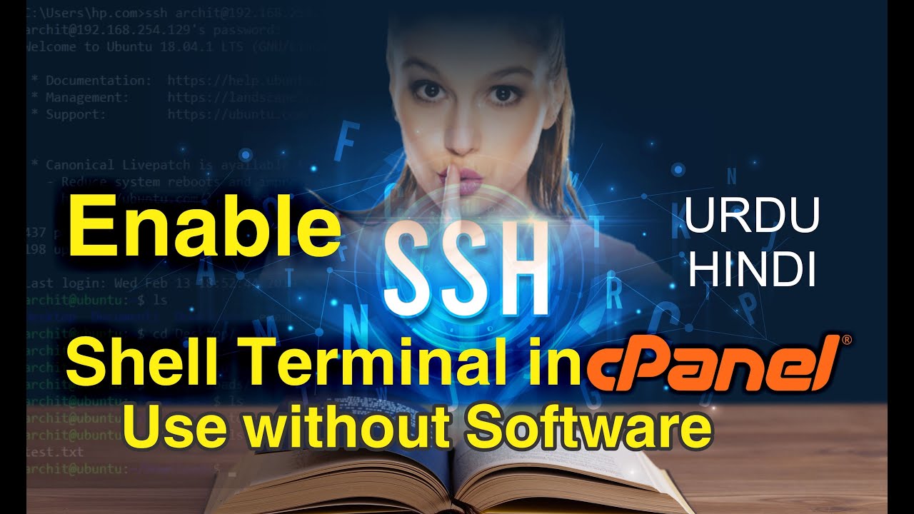 Enable SSH Shell Terminal in CPanel use without Software Hine/Urdu