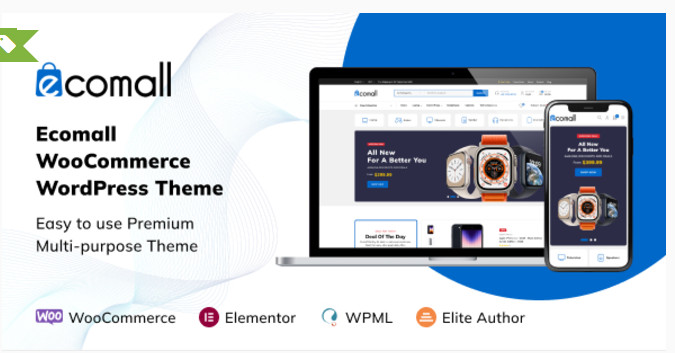 Ecomall - Elementor Electronics WooCommerce Theme
