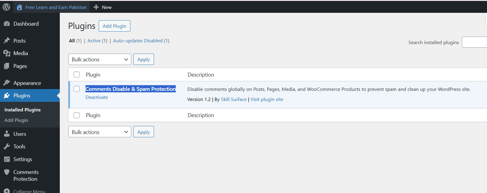 Comments Disable Spam Protection2 SkillSurface | Web Design | Web Hosting | Wordpress Themes Plugin