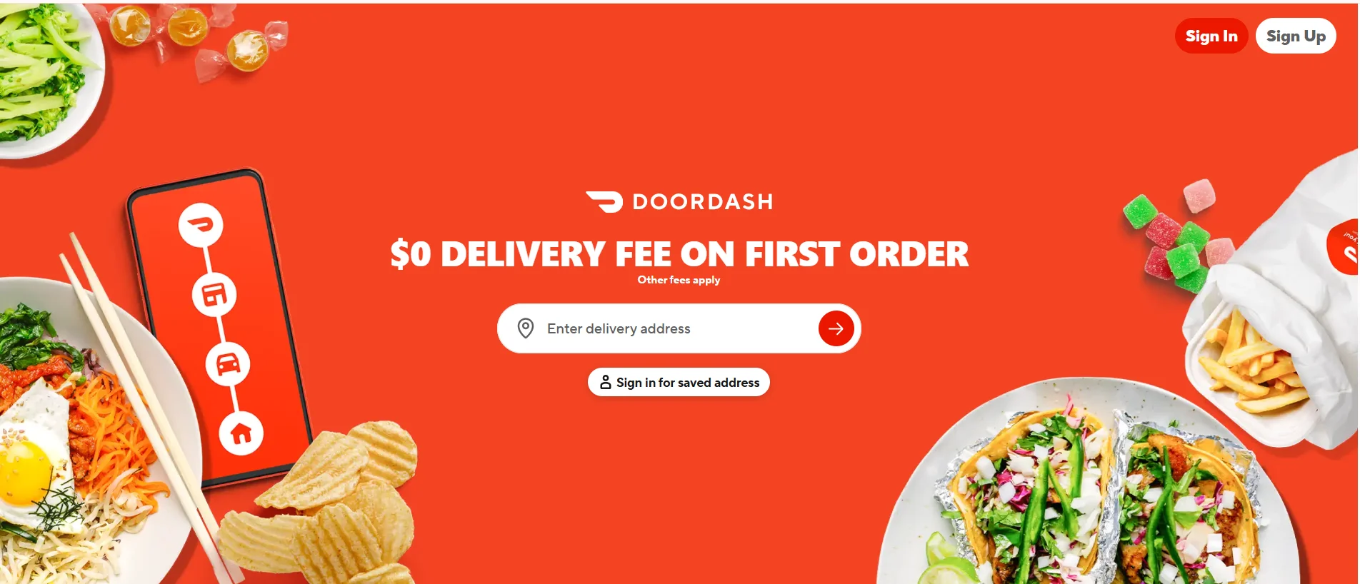 DoorDash Food Delivery App in USA