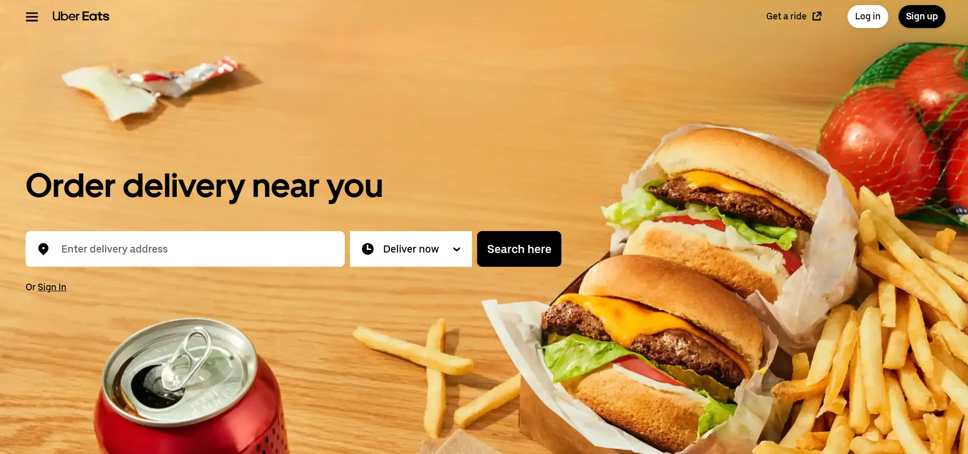 Uber Eats Food Delivery App in Canada